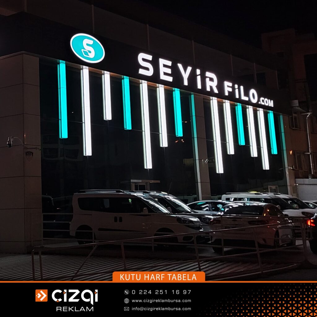 Bursa Işıklı Kutu Harf Tabela